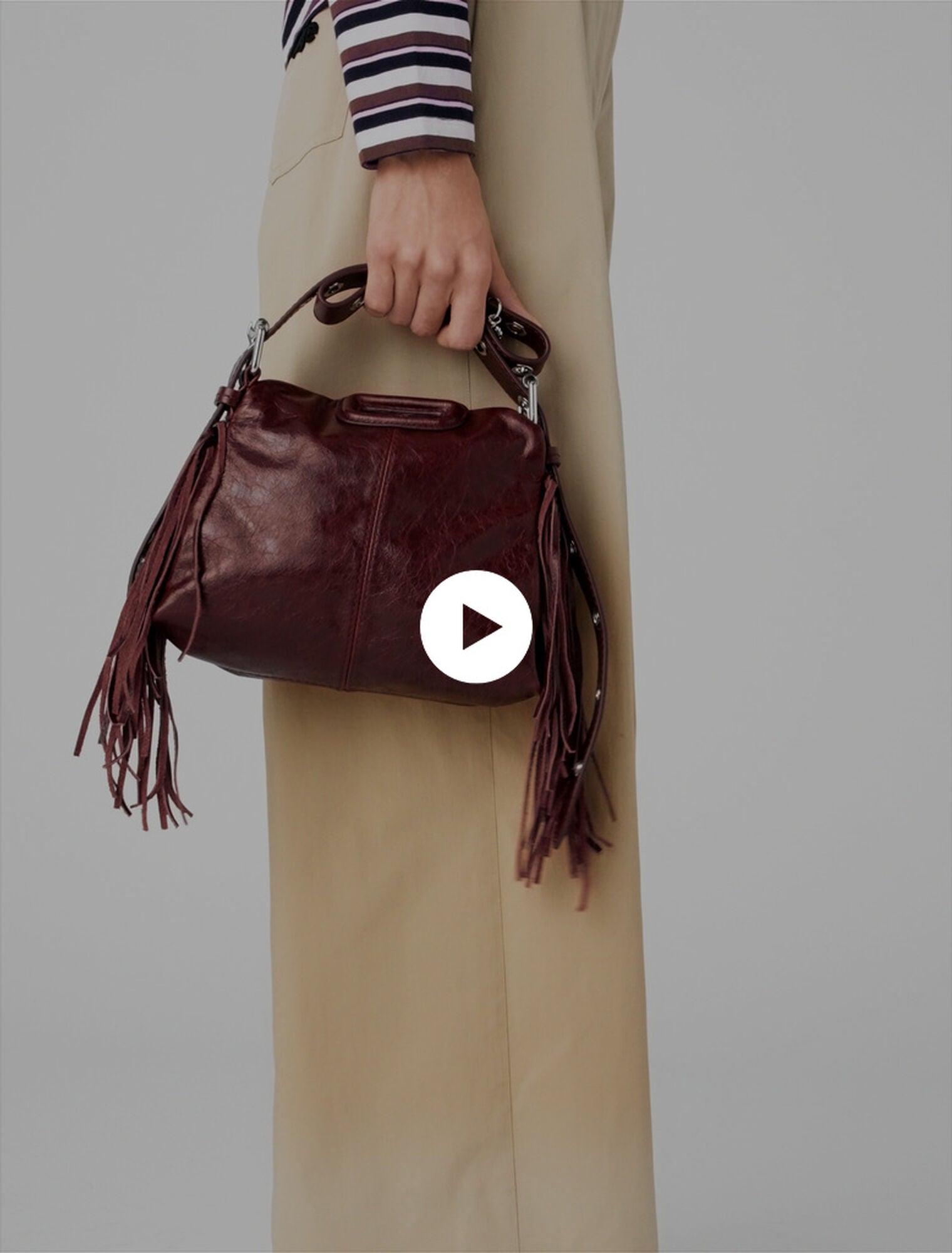 Sac Miss M mini en cuir craquelé