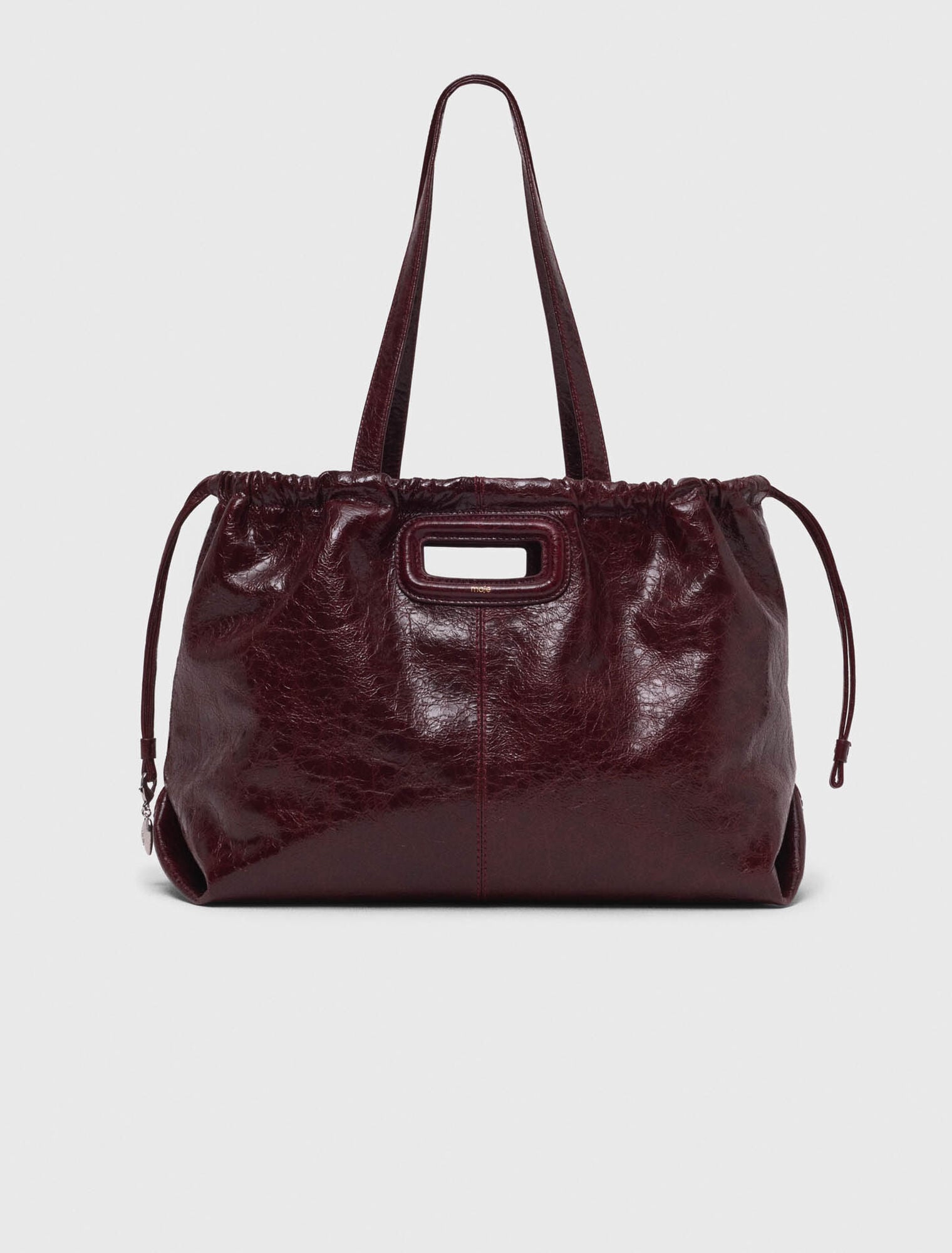 Sac M Tote en cuir craquelé