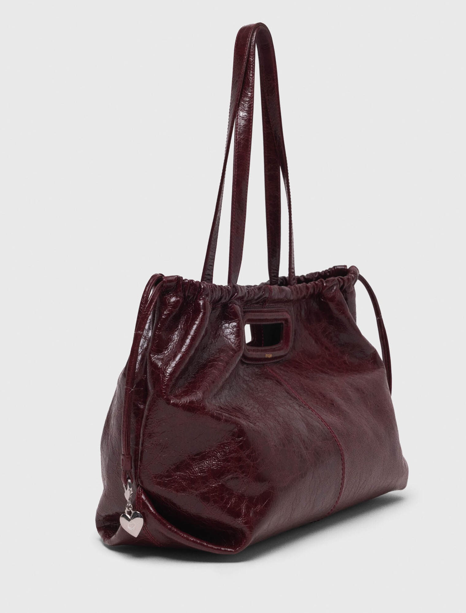 Sac M Tote en cuir craquelé