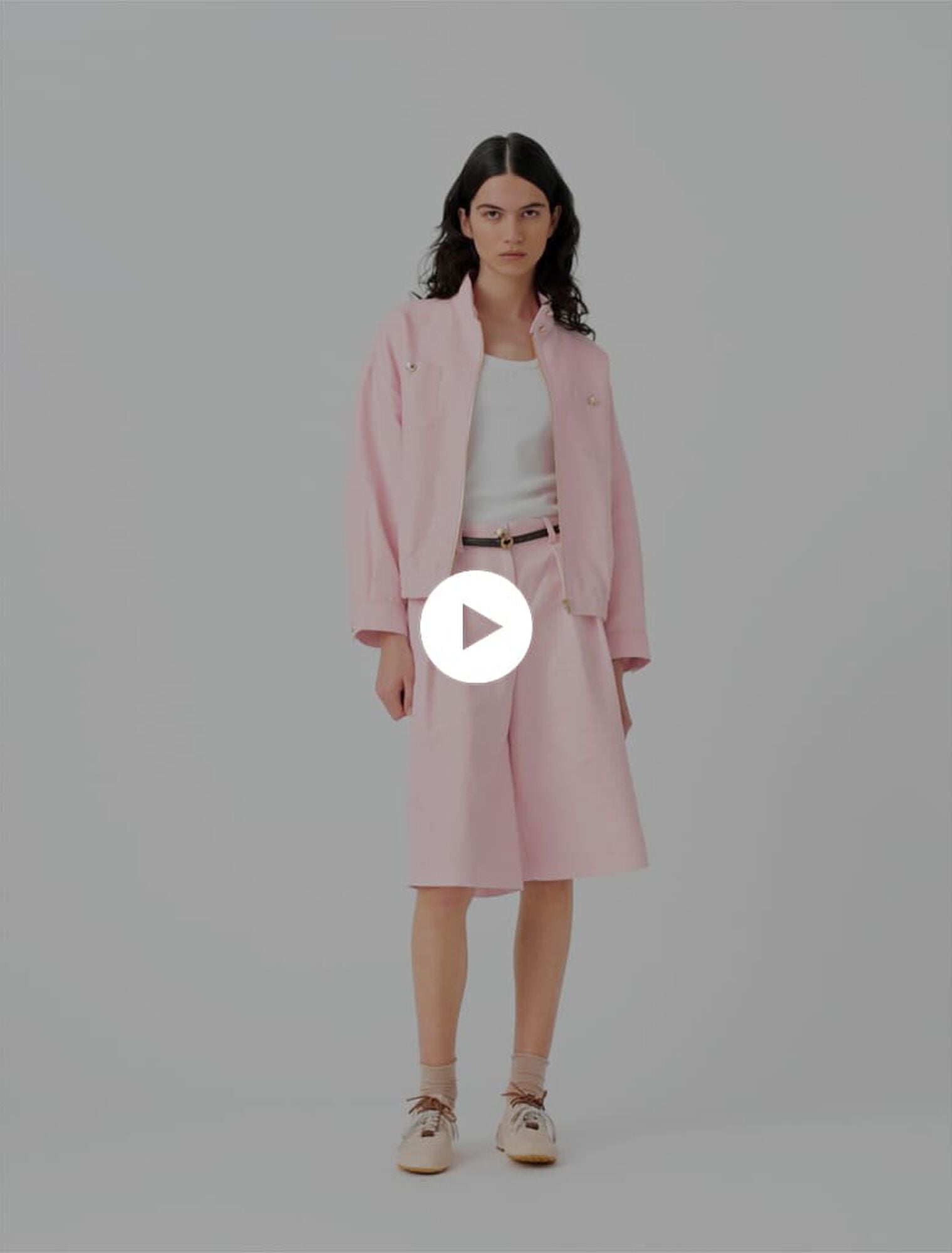 Blouson bomber en lin mélangé