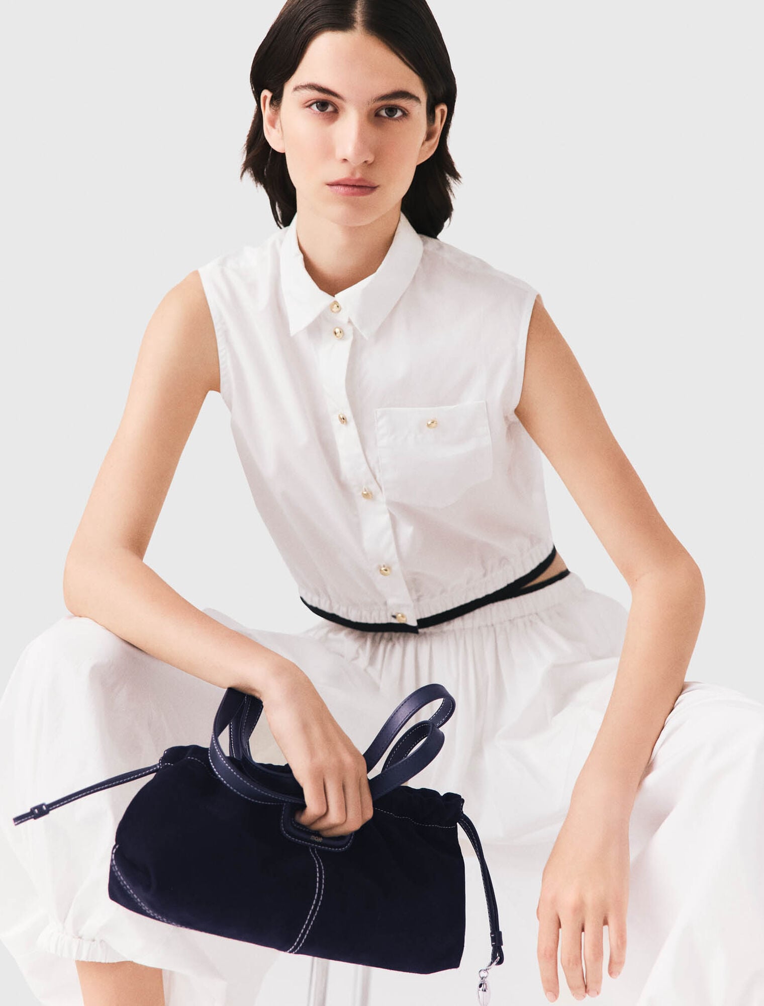 Chemise courte sans manches