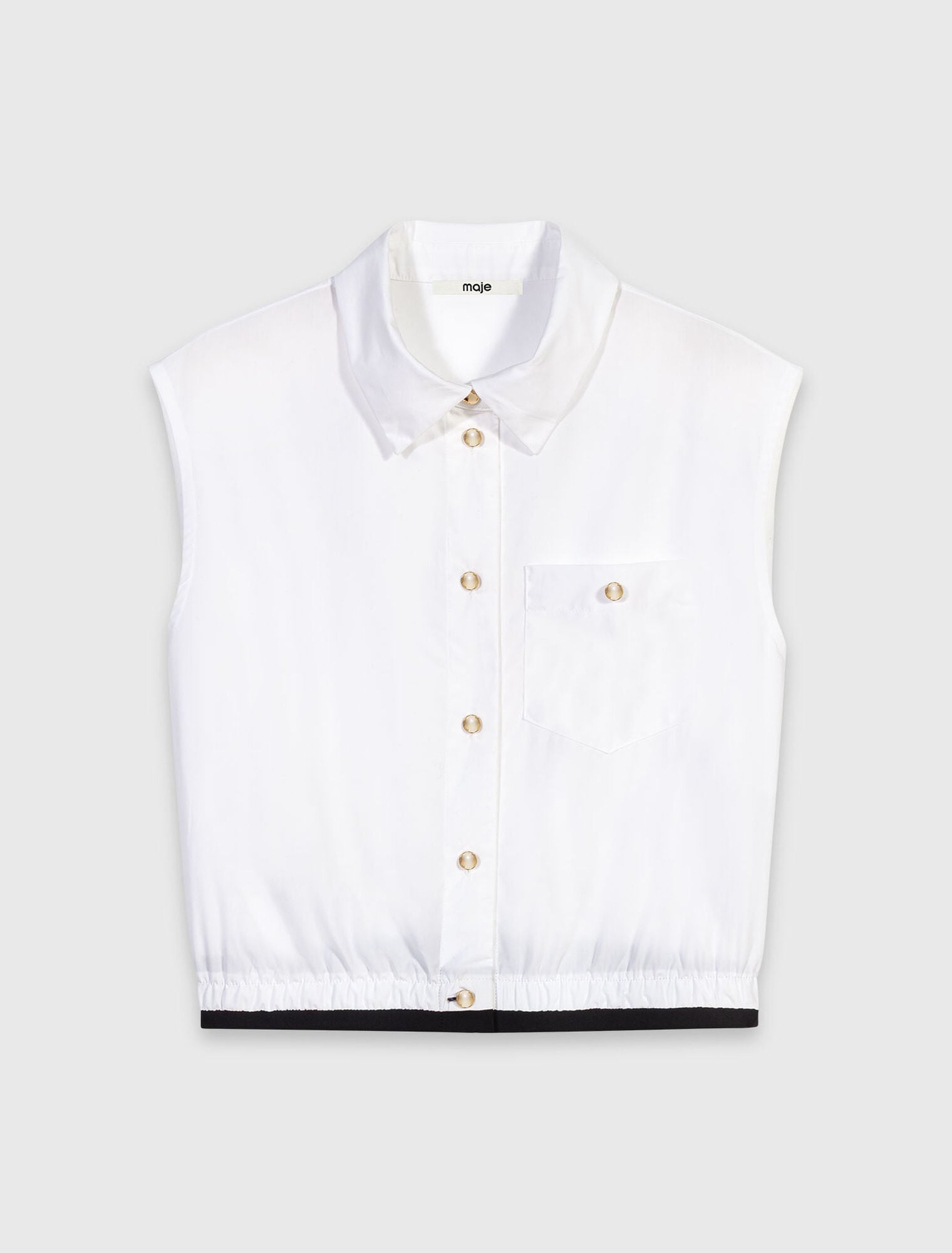 Chemise courte sans manches