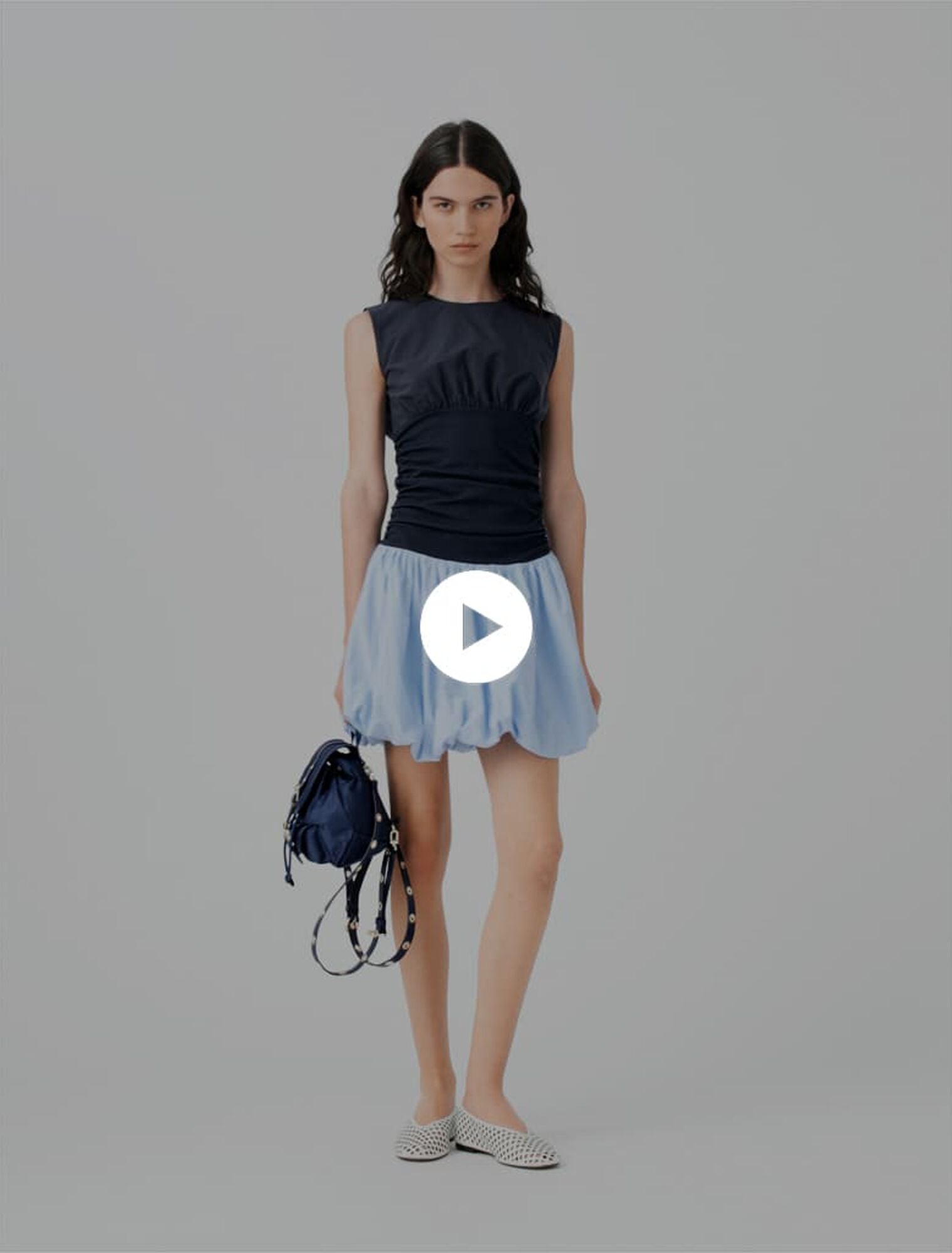 Robe bi-matière en jersey et coton